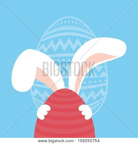 Happy easter card icon vector illustration graphic design
