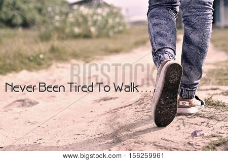 Never Been Tired to Walk HdG Team Motto while Work