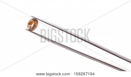 Topaz gems isolarted on a white background