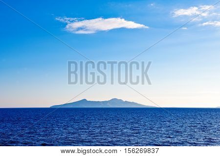 Greece Dodecanese the Nissyros island seen from the sea