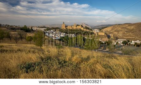 The historic castle at Antequera Andalucia Spain