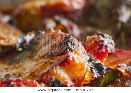 Prato tradicional grego com bacalhau