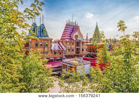 The Iconic Complex Izmailovskiy Kremlin In Moscow, Russia