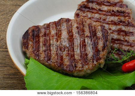 Grilled Burget Cutlet