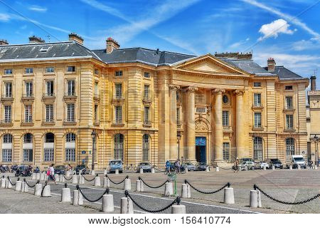 Paris, France - July 08, 2016 : Pantheon-sorbonne University , Also Known As Paris 1, Is A Public Re
