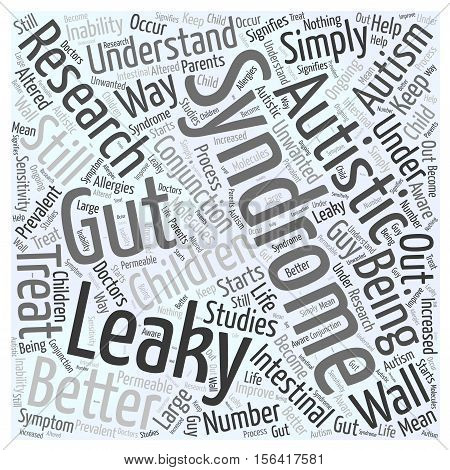 What is Leaky Gut Syndrome word cloud concept text background