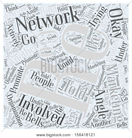 What is Network Marketing word cloud concept text background