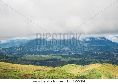 The Mist Trail in Thailand on a hilltop khaoko.