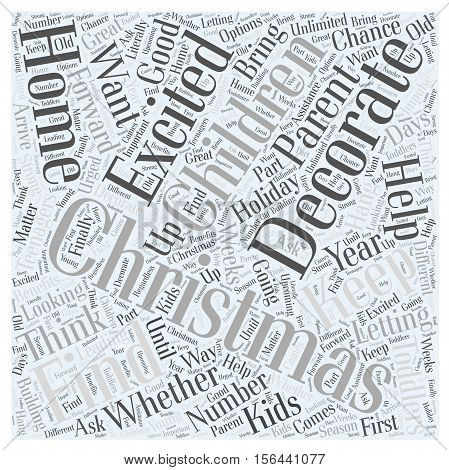 Why You Should Let Your Kids Decorate Your Home for Christmas word cloud concept
