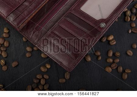 compartments for business card holders on a dark background