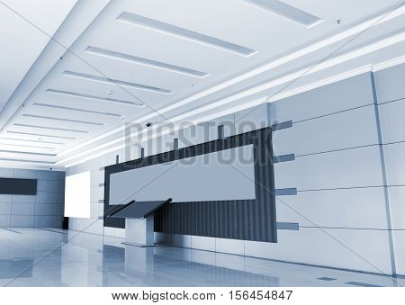 The new company's lobby is modern and bright.