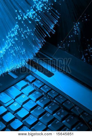 Dobré pro pozadí modré notebook