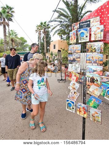Hippy Market Postcards Es Canar Ibiza