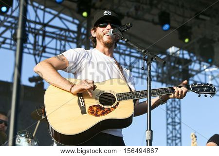 LAKE WALES, FL-NOV 4: Chris Janson performs at the CountryFlo Music and Camping Festival on November 4, 2016 in Lake Wales, Florida.