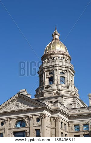 Wyoming State Capitol building is located in Cheyenne WY USA.