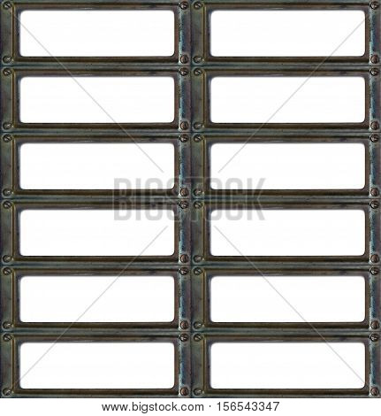 Background composed from of old labels - editable background