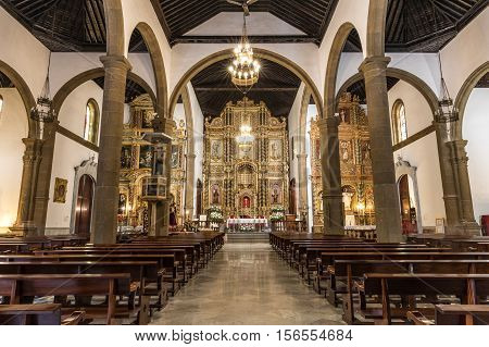 Chruch Nuestra Senora de la Pena de Francia in Puerto de la Cruz (Tenerife, Spain) October 24, 2016