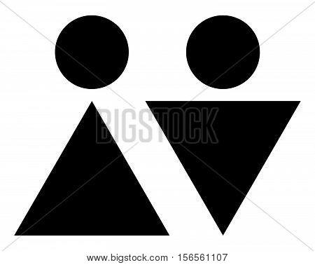 Simply Printable / Cuttable Male Female Restroom Signs