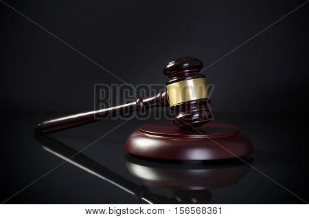 Law Gavel Business Card Copy Space