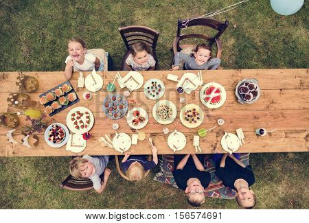 Kids Celebration Party Happiness Concept