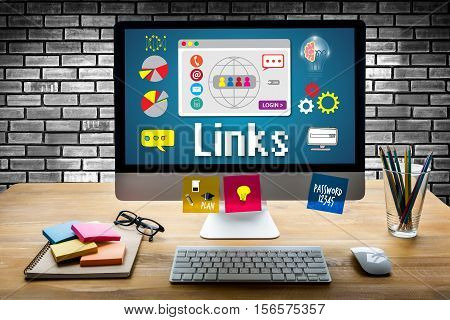 Links Global Communication Connection Hyperlink Seo Search Engine Optimization World Connect