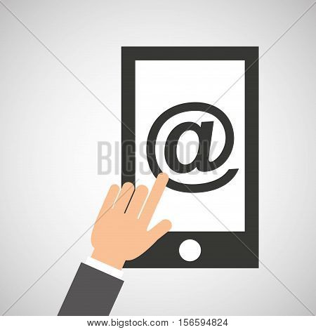 smartphone app mail social media icon vector illustration eps 10