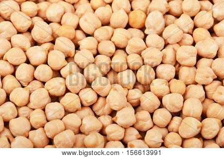 Close up of dried chickpea as background