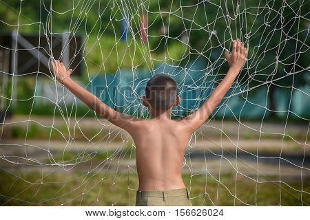 The children are trained to be a footballer.