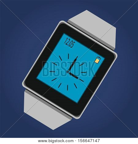 Smart watches. Electronic watch. Vector icon. Stock illustration. EPS10