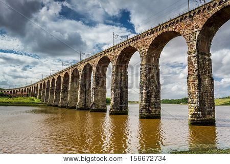 View Of The Three Bridges In Berwick-upon-tweed