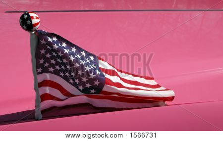 USA auf Pink