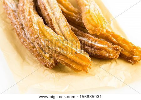 Churros With Granulated Sugar