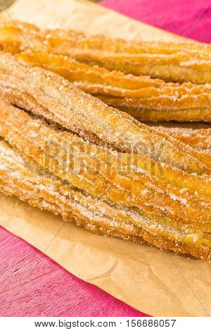 Churros With Granulated Sugar