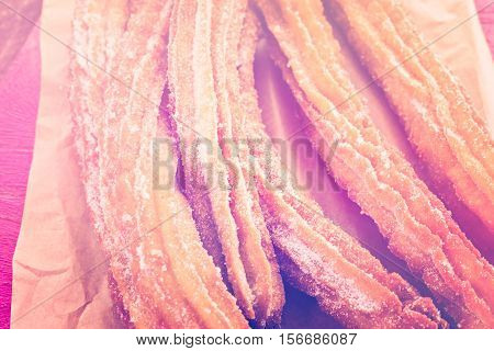 Churros With Granulated Sugar