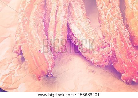 Churros With Granulated Sugar