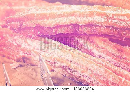 Churros With Granulated Sugar