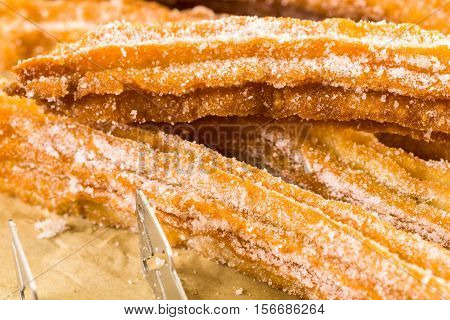 Churros With Granulated Sugar