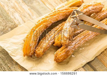 Churros With Granulated Sugar