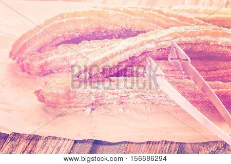 Churros With Granulated Sugar