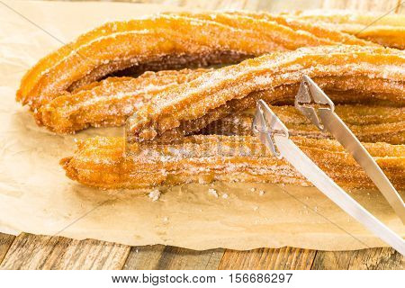 Churros With Granulated Sugar