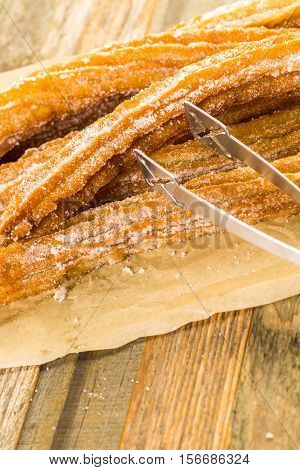 Churros With Granulated Sugar