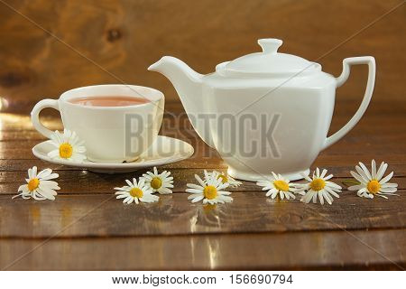 Green Tea In Beautiful Cup