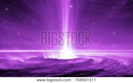 Space object with extreme-energy cosmic ray. Black hole shoots out plasma jets