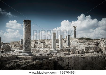 Ruins of ancient Kourion. Limassol District Cyprus.