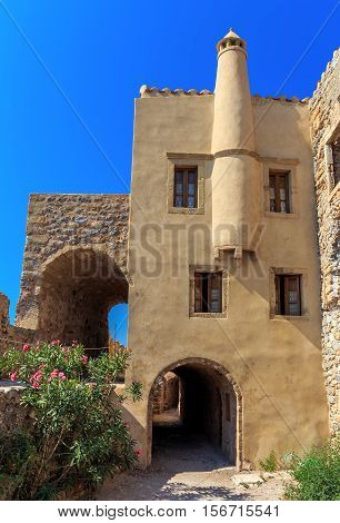 Monemvasia the medieval town in Peloponnese, Greece