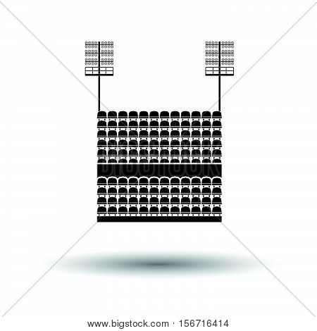 Stadium Tribune With Seats And Light Mast Icon