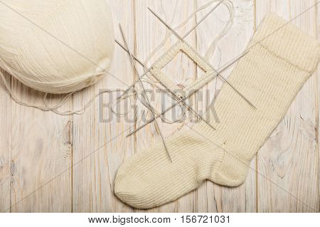 How to knit socks on five needles. 