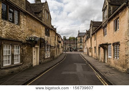 Street in the market town of Corsham England UK which was also used for the filming location of the BBC drama Poldark.