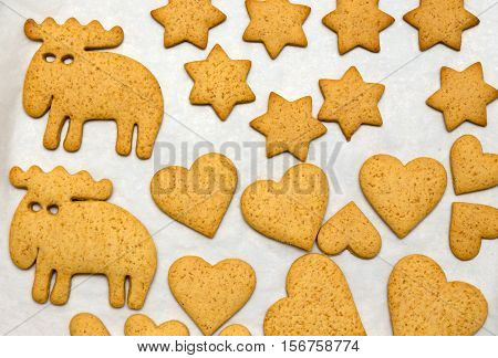 Ginger Cookies Background