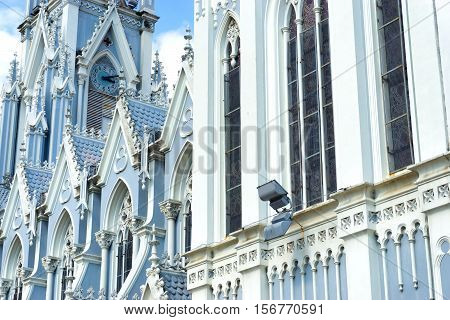 Details of La Ermita church in Cali Colombia